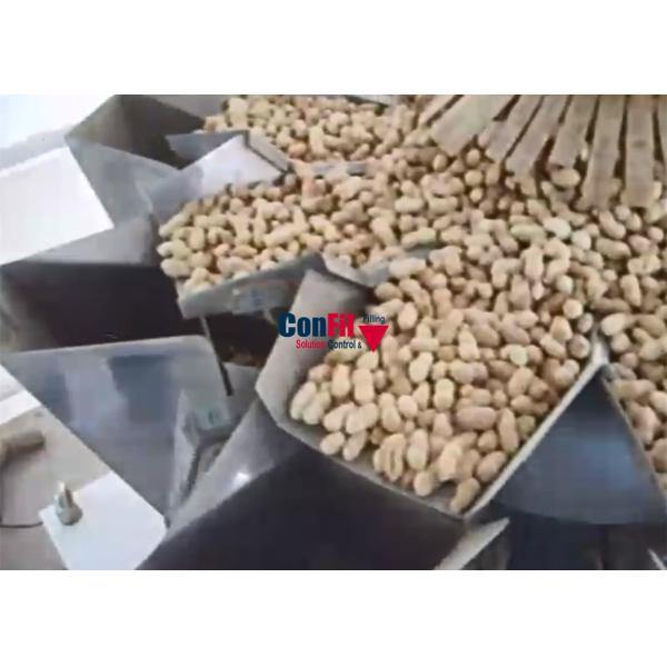 10 Head Multihead Weighing Machine Multihead Weigher for Nuts Sun Flower Seeds Peanuts Anti-Salt Filling Machine
