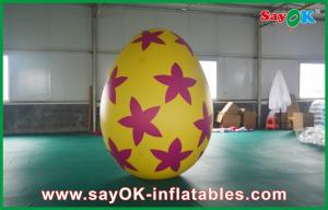 China Pvc Outside Inflatable Holiday Decorations Painted Decoration Egg on sale