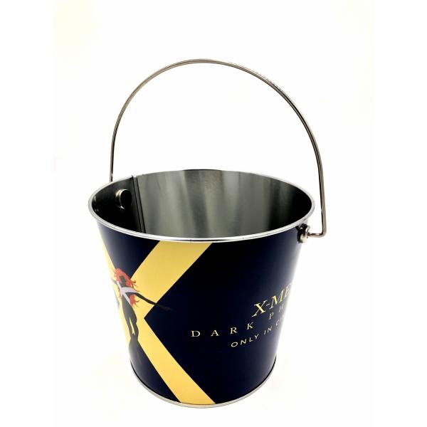 DADI Custom Printing Tinplate Metal Popcorn Bucket Tin With Lid and Handle