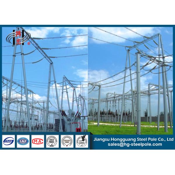 Electrical Substation Galvanized Steel Structure CO2 Welding
