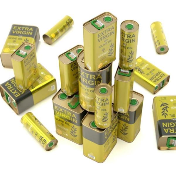 DADI 1500ml Cooking Oil Tin Can Food Grade Tinplate Tin Olive Oil Containers Food Oil Can