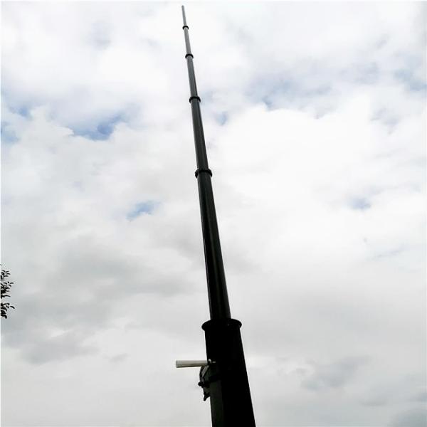 Sectional Lightweight 15M Tv Antenna Telescopic Mast