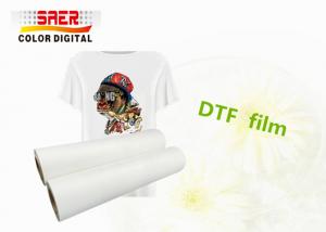  60cm Width PET DTF Transfer FIlm Roll To Roll For Textiles Manufactures
