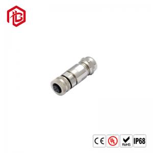 China IP67 Waterproof D Code Male Aviation Cable M12 Connector 4 Pin on sale