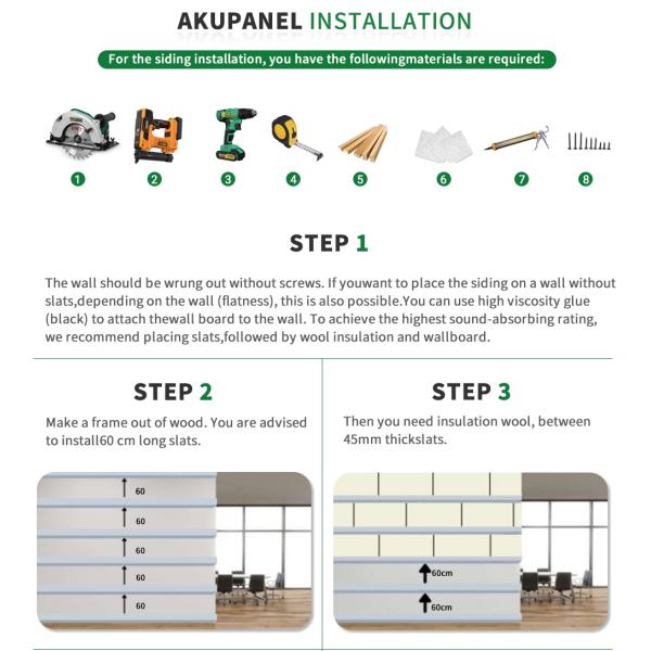 Acoustic Aku Panel High Density 3 Side Creative Acoustic Panels Customized