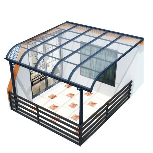 Polycarbonate Sail Material DIY Polycarbonate Awning Providing Light Transmission 20 to 90 Percent Great Choice for Awnings