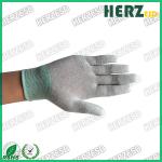 Electronic Workshop ESD Safe Gloves , Anti Static Work Gloves PU Finger Tip