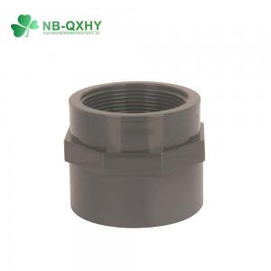  Gray UPVC Female Adaptor DIN Standard Pn16 Socket Size 20mm-110mm Customized Request Manufactures