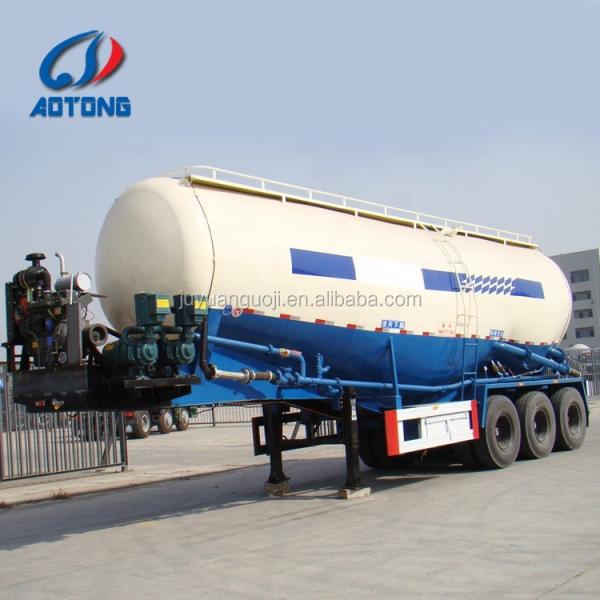 50ton Low Density Carbon Steel Bulker Powder Cement Tanker Trucks Bulk Cement Semi Trailer