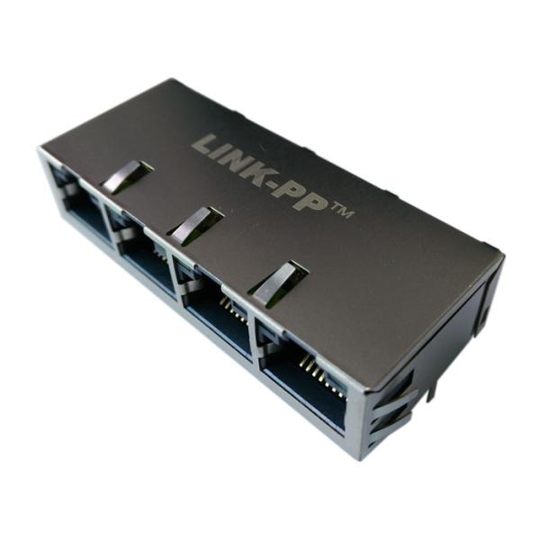 AR14-3916 Multi-port RJ45 10/100/1000 Base T, LED G/G, EMI Filters, Tab Up