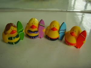 China OEM Mini Yellow Personalised Rubber Bath Ducks For Baby Shower Favors on sale