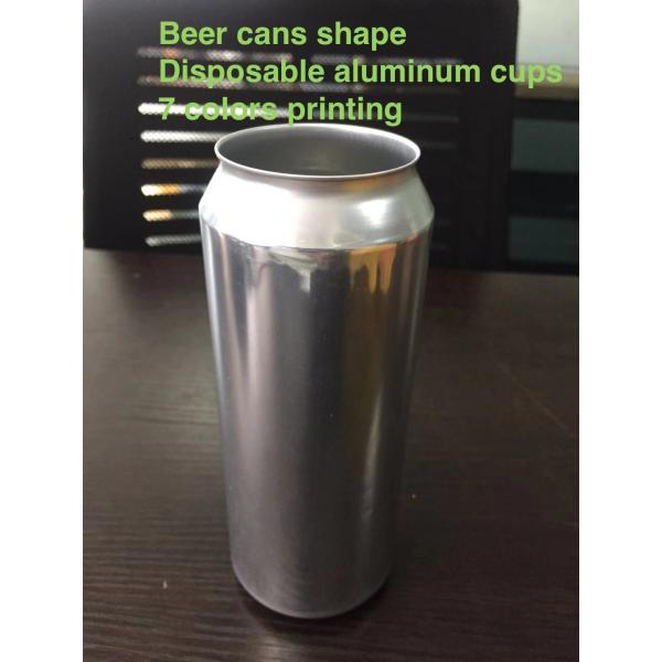 SGS Disposable Aluminium 16oz Beer Can With Smooth Top Edge