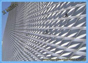 China Flattened Heavy Gauge Expanded Metal Mesh Fabric Raised Surface 1.2x2.4 M Size on sale