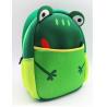 High quality material waterproof soft colth neoprene RB kids backpack children school bag,frog lunch tote bag for sale