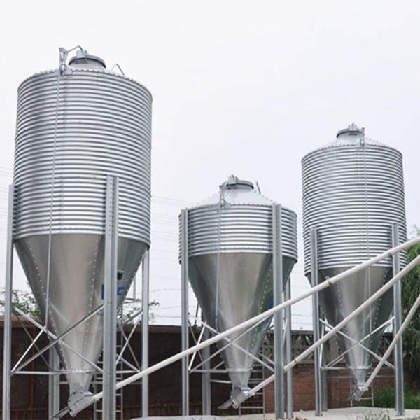 7 Ton 14 Ton 21ton 22 Ton Poultry Feed Silo Chicken Broiler Duck Farm House