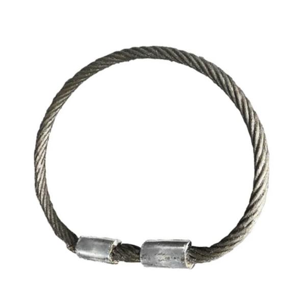 Galvanized Steel Wire Rope Lifting Sling Hand Rigging Slings With Thimble for Crane