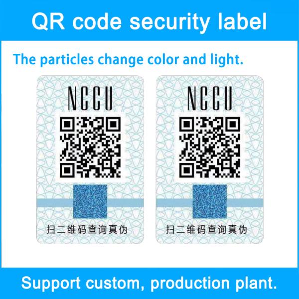 Tamper-evident Sticker Security Tags For Rectangle Products Ensure Product Authenticity