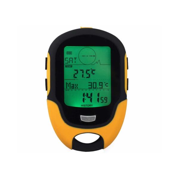 FR500 Waterproof Digital Compass Altimeter LCD Digital Barometer Hygrometer Handheld Compass Weather Forecast
