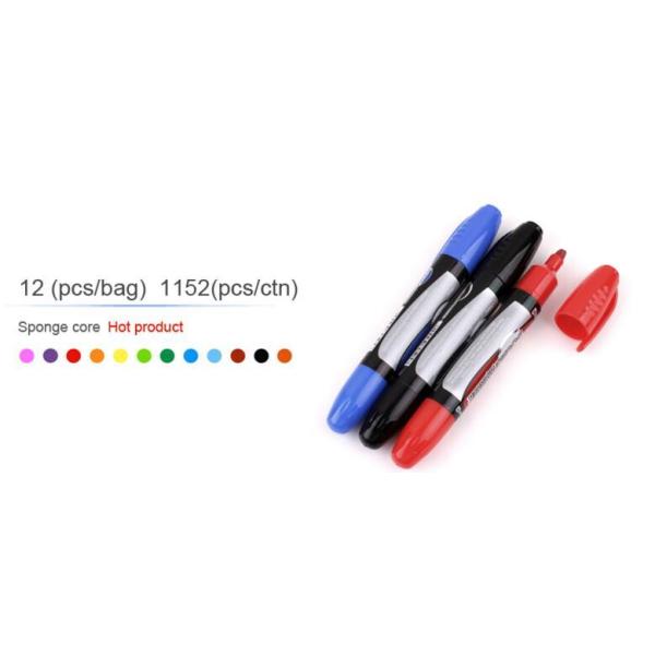 12PCS/SET permanent marker with old pastel, can be removed, Office Colored Marker Pen