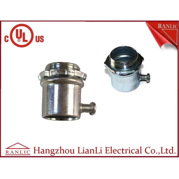 UL Listed 1/2 inch to 4 inch Metal EMT Conduit Connectors with PVC Insulated Throad