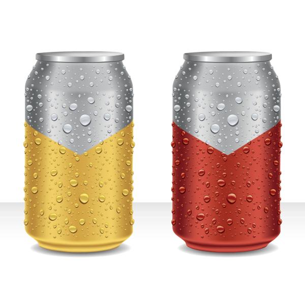 custom 8.4oz 250ml Aluminum Stubby Beer Can With Lids