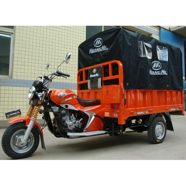 200CC Cargo Tricycle Delivery Van with Rear Canvas Cover for Outdoor Raining Areas