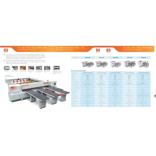 SD-3800 Acrylic Electronic Cutting Saw Extensible Work Area For Precise Cutting