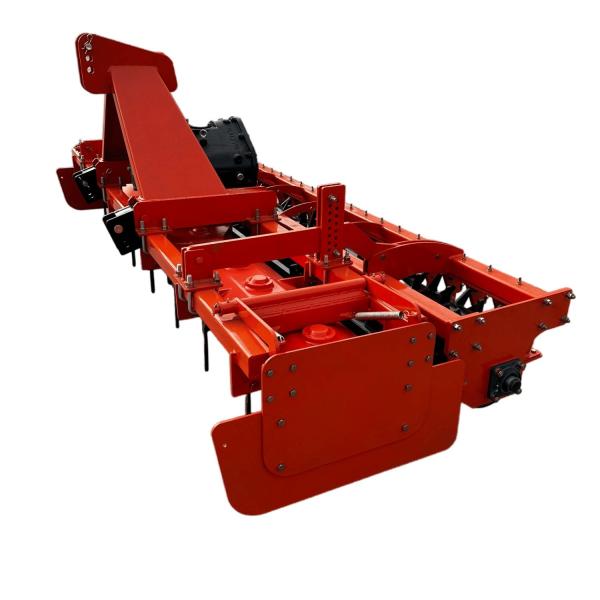 Agricultural Tractor Tiller Machine Wolf Tooth Roll Power Harrow Orange 3.5m