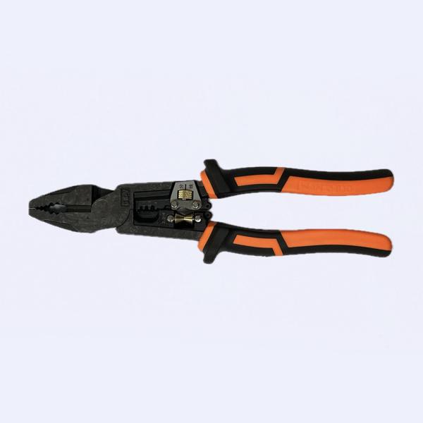 Burnished 225mm 9inch Combination Plier Tool High Leverage Wire Terminal Crimping Tool
