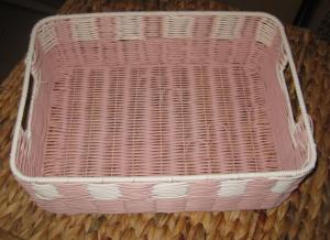  China Made High Quality Square Plastic Rattan Storage Basket/fruit basket/ sundry use basket Manufactures