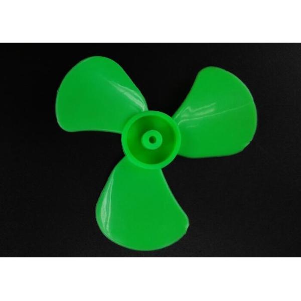 Green 3 Vanes Plastic Propeller Injection Molding 60mm Environmental Standard