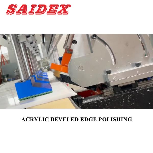 High Precision CE Certification Acrylic Edge Polisher 45 Degree Beveled Edge Automatic Polishing Machine