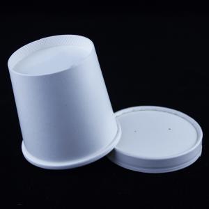  White Compostable Soup Containers With Lid 16 Ounce Recyclable Paper Cups Manufactures