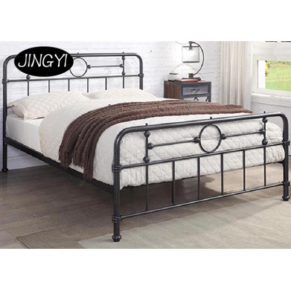 Industrial Piping Design Wrought Iron ODM Luxury King Bed Frame
