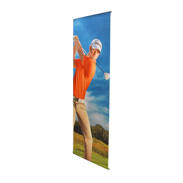 L Shape Roll Out Banner Stands , Easy Carry Stand Up Advertising Banners