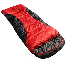 Red Sustainable Ultra Lightweight Cold Weather Outside Sleeping Bag