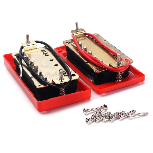 Humbucker Double Coil Pickups Guitar Pickup Set Ceramic Wax Basin LP Standard with Zebra Cover