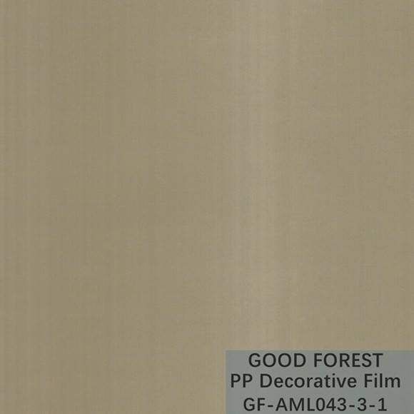 Metal Series PP Decorative Film 1250mm / 1260mm Width Draw Wire Grain