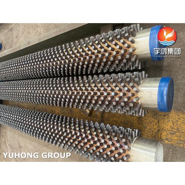 ASTM A312 TP304L Studded Tube With 11Cr Stud Fins For Oil Gas Industry