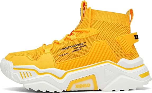 SANNAX Canvas Leather Mens Fashion Sneakers Slip On Walking Shoes