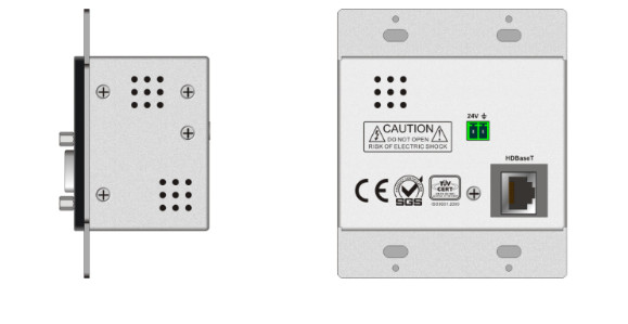 Seamless Digital Matrix Switcher HDMI/VGA To HDBaseT Wallplate Support POC Power Supply