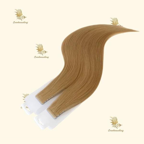 Customization Pre-Bonded Style Blonde Russian Hair Remy Tape in Extensions Human Hair