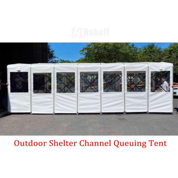 External Shelter Queue Tent for Retail Stores, Schools