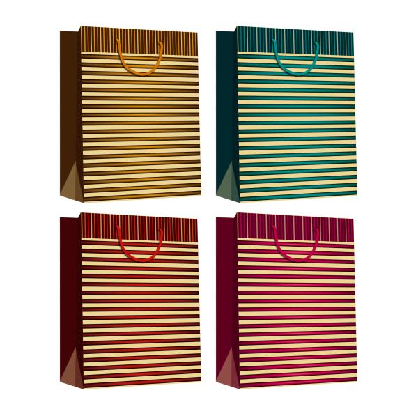 Custom Design Printed Shopping Kraft paper bag