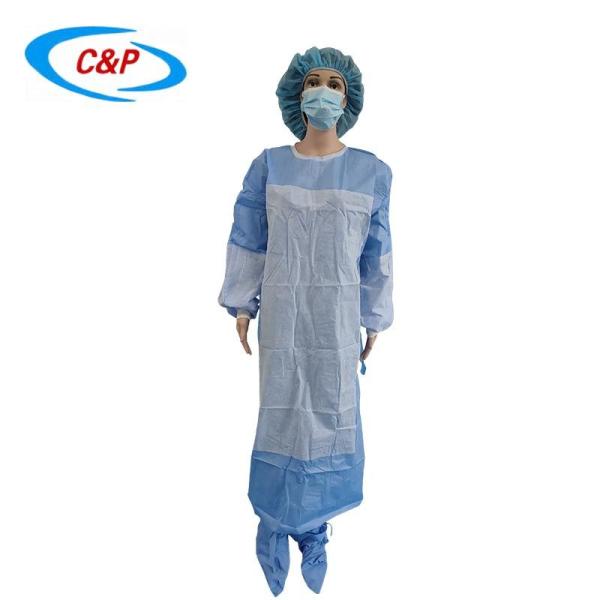 SMS Isolation Disposable Surgical Gown Level 3 With Knitted Cuff