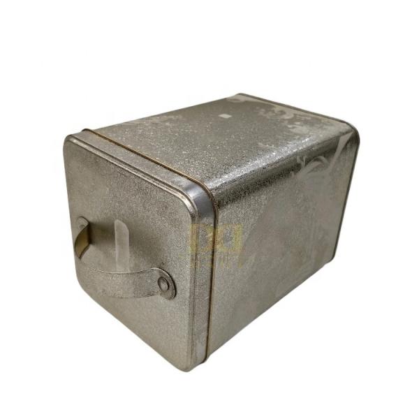 DADI Matte Frosted Square Tin Can Tinplate Food Organizer Personalized Candy Tin Box