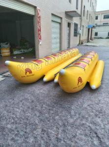  Floating toys Inflatable Fishing Boats 5 Person banana Boat For jet skit Manufactures