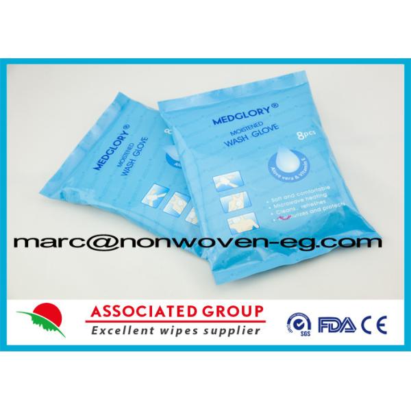 Aqua Water Outdoor Waterless Wash Glove Without Basin 8pcs