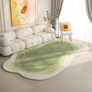  Light Luxury Creamy Floor Carpet Rug Irregular Bedroom Area Rugs Manufactures