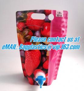  spout pouch/Food grade liquid beverage bag with spout/Runner wine spout bag,Stand up runner wine packing spout bag /Refi Manufactures